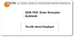 2026 YKS Sonuçları Erişime Açıldı